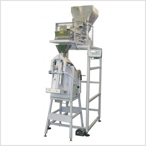 Дозирующий упаковочный полуавтомат для фасовки крупнокусковых продуктов с повышенной точностью и широкой базой